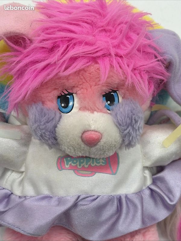 Peluche Pompom Popples Mattel 1987 – Vintage Neuve En Boîte – Occasion Rare