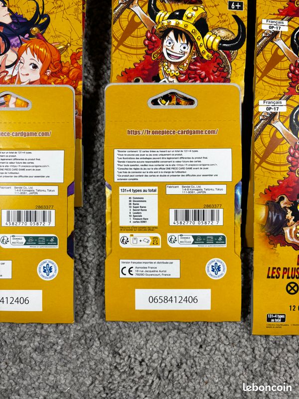 Boosters One Piece OP17 : Les Guerriers les Plus Puissants du Monde (image 3)