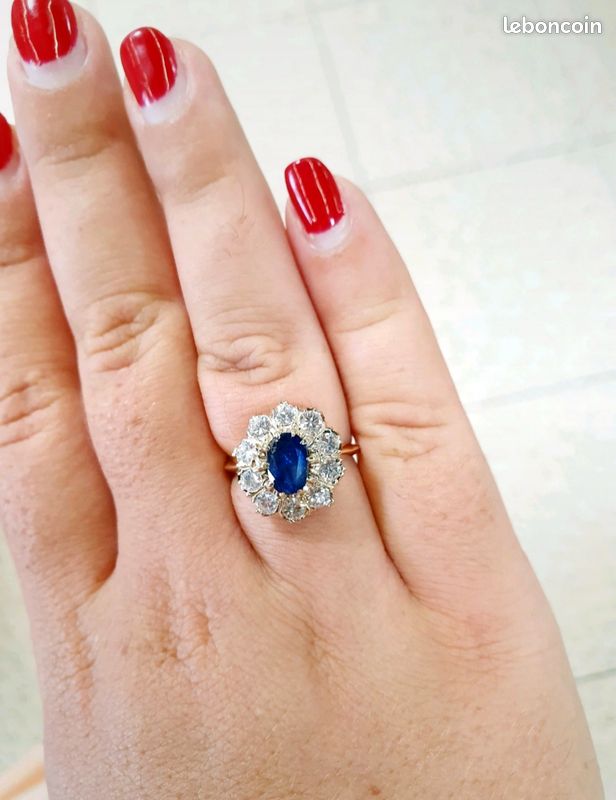 Bague Pompadour Saphir Montres Bijoux