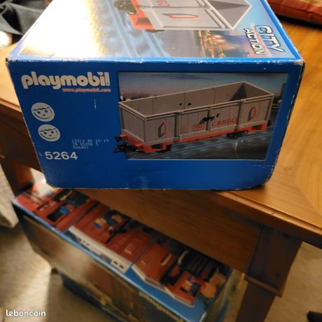 Wagon De Train Playmobil 5264 – Marchandises, Lot PM Cargo, Neuf, Comme Exposé