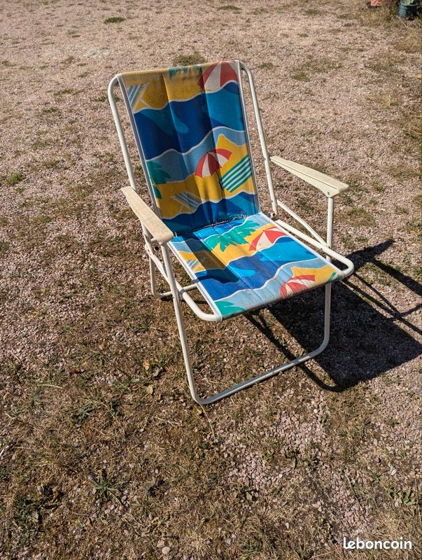 Fauteuil vintage pliant manufrance st etienne de 1960 - Ameublement
