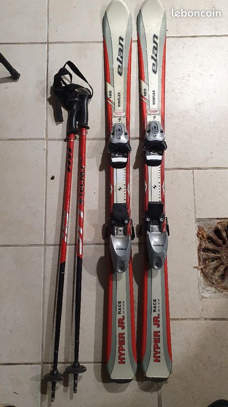 Ski elan 120 cm avec batons tecpro (image 1)