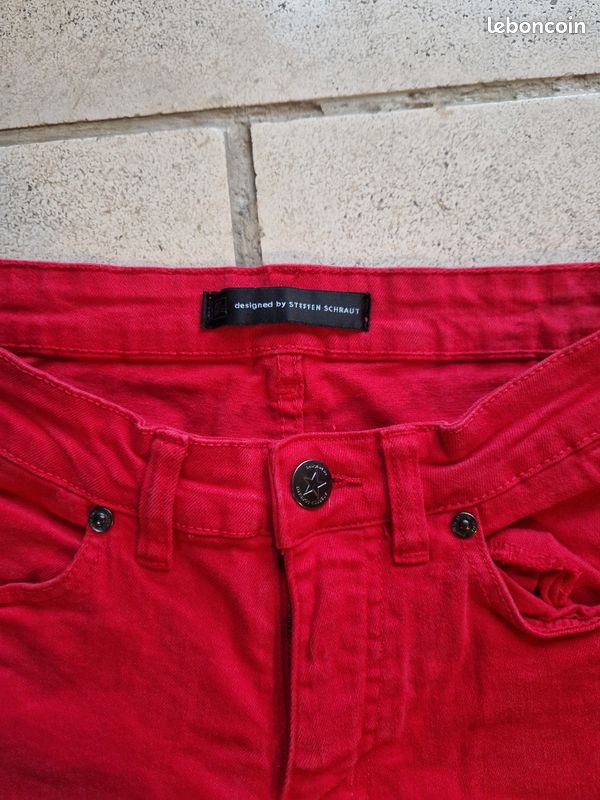 Jean femme rouge STEFFEN SCHRAUT t.36 (image 2)