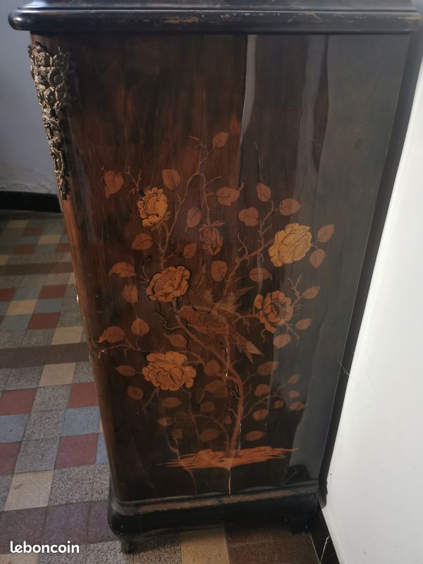 Meuble bois marqueterie (image 2)