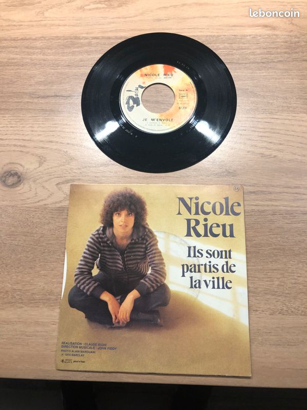 Vinyle 45 tours Nicole Rieu (image 2)