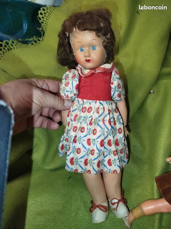 Garçon Poupée Antique en Celluloïd DRP, Allemagne par Cellba (1925-1935). - France