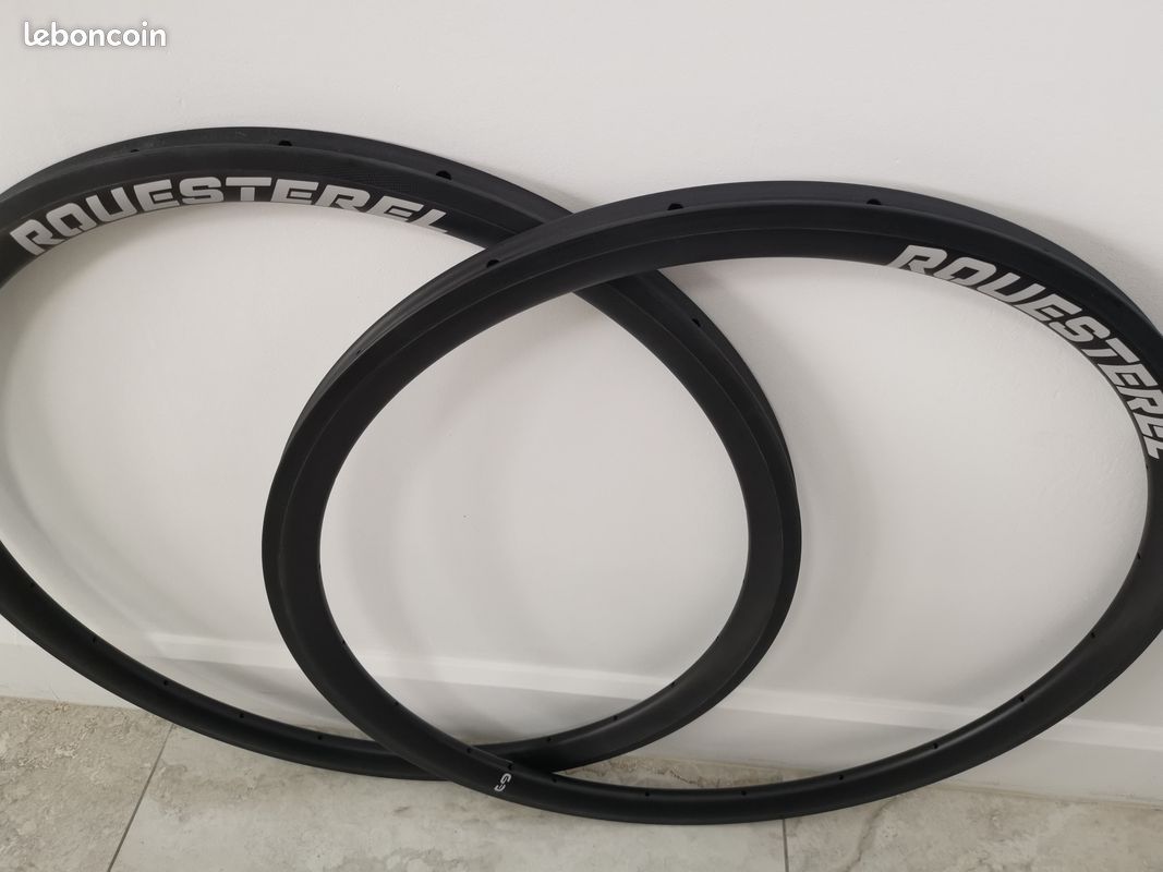 NEUF Paire de jantes carbone 38mm patin boyau Équipements vélos