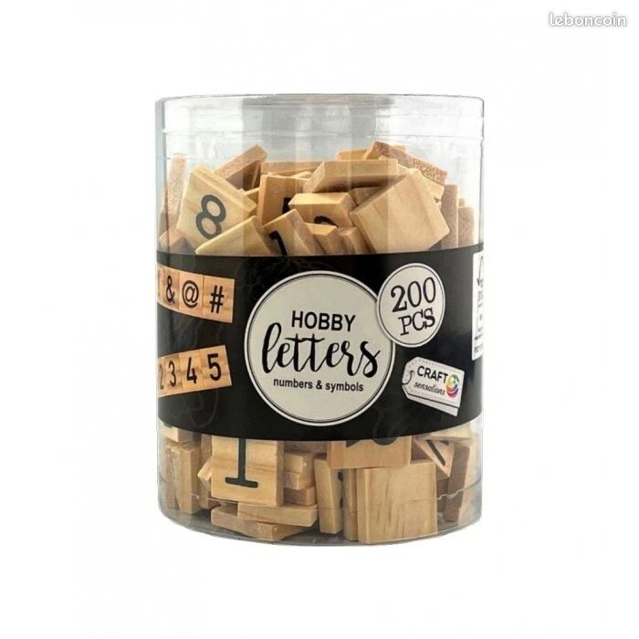 Petites Lettres En Bois - Mélange De 200 Pièces De Lettres De 1 5 Cm Pour Scrapbooking Decoration Passe Temps Etc