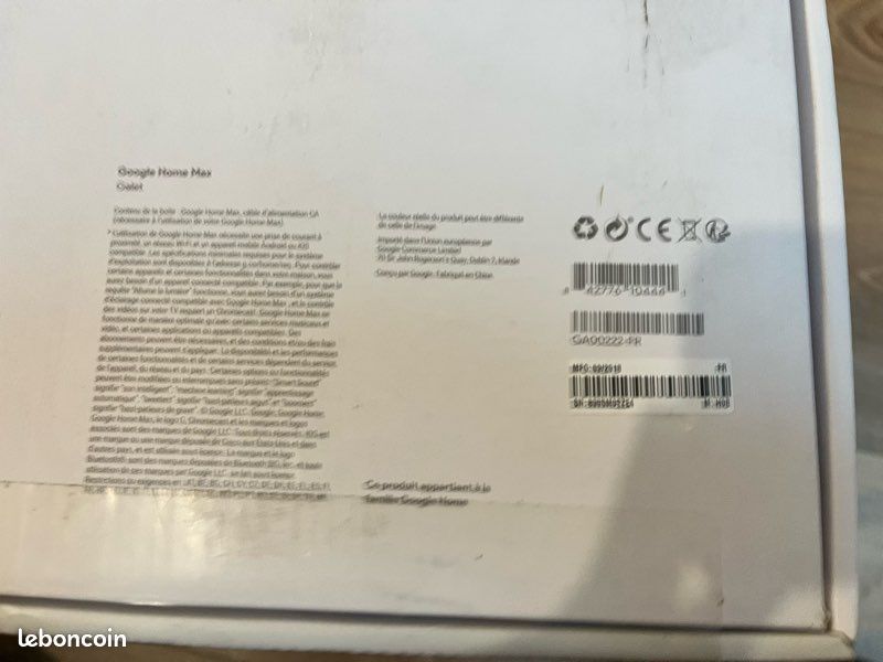 Google Home Max NEUVE sous emballage – Modèle rare et arrêté (image 5)