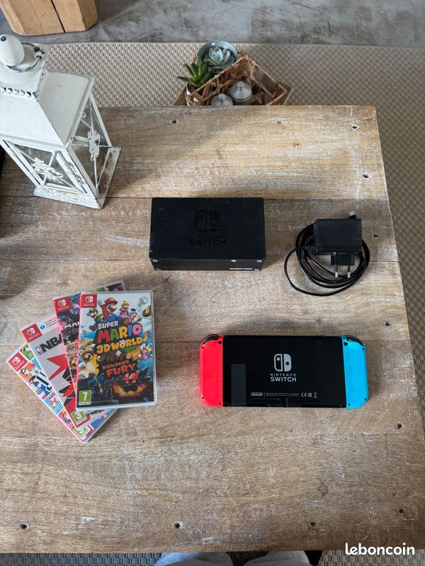Nintendo Switch + Mario Kart 8 + Mario Bowser Fury (image 2)