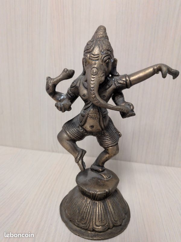 Statue dieu Ganesh en bronze (image 3)