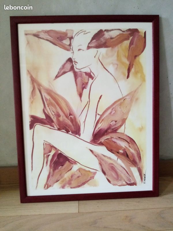 3 affiches lithographies encadrees sous verre (image 2)
