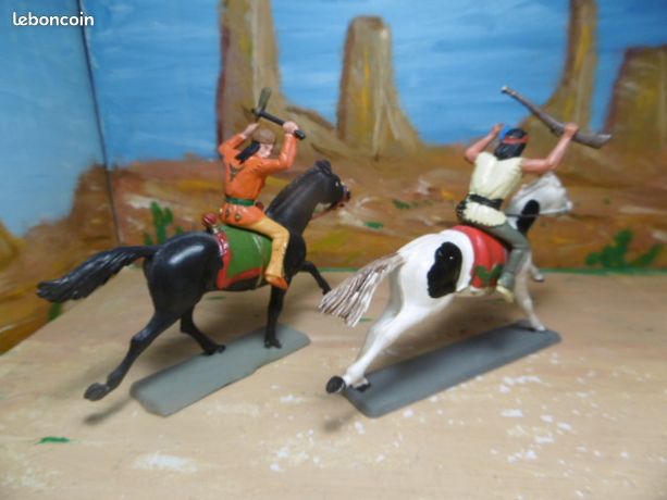 Soldats Britains Cavaliers Américains – Lot De 7 Figurines