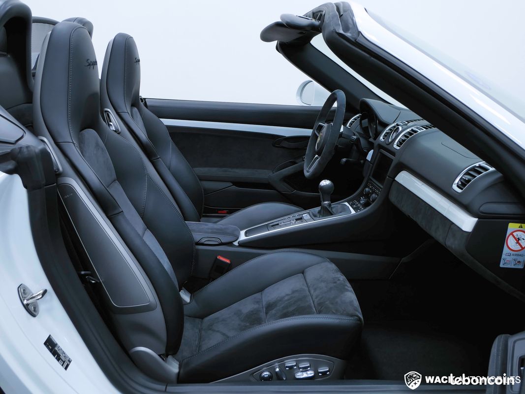 Porsche BOXSTER 981 SPYDER 3.8L 375 CV / FAIBLE KILOMÉTRAGE / FULL CUIR / SIÈGES SPORT PLUS ADAPTATIFS (image 7)