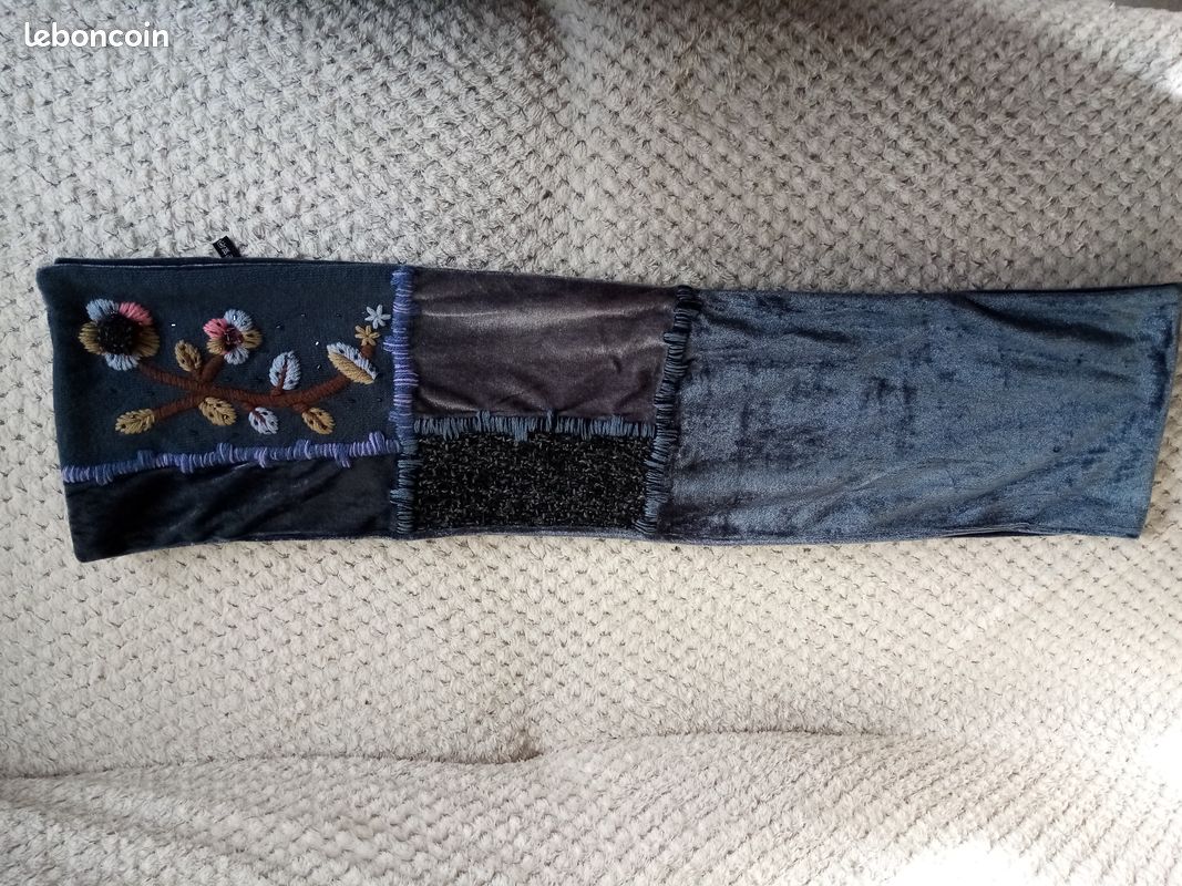 Echarpe style patchwork femme (image 2)