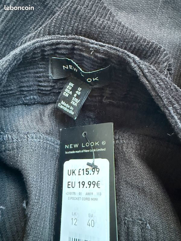Jupe New Look Bordeaux Taille 12 - Neuve Avec étiquettes - Modèle Femme élégant