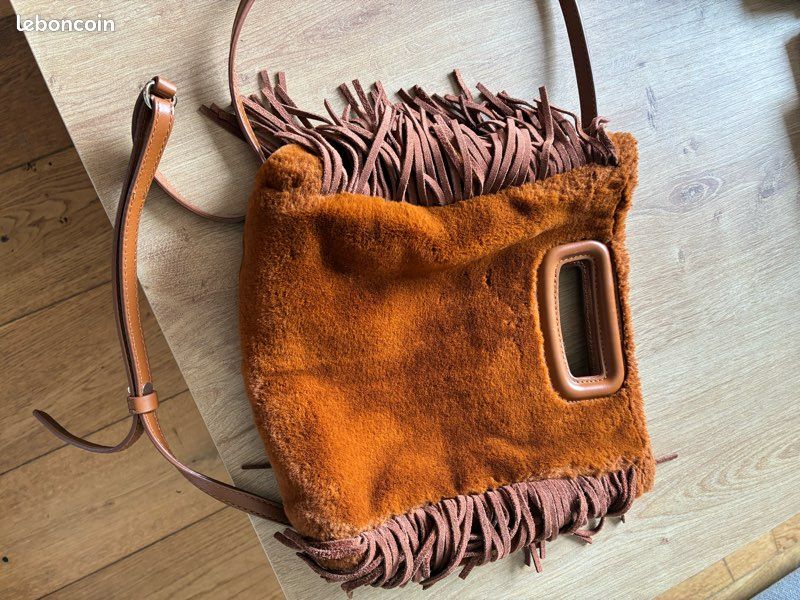 Sac Frange Sac Maje En Cuir Sac Maje Orange Sac à Main à Franges