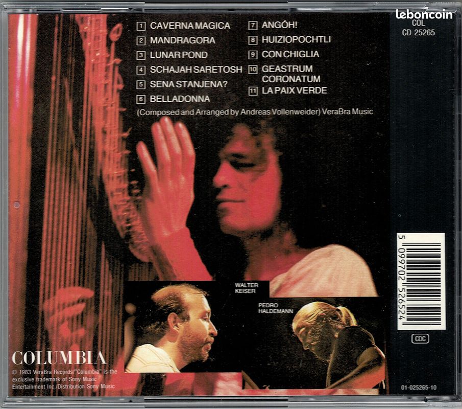 Andreas Vollenweider CD Caverna Magica (image 2)