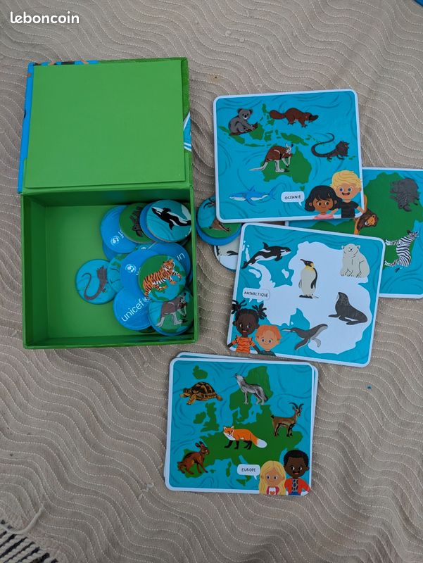 Jeu loto des animaux et continents (image 1)