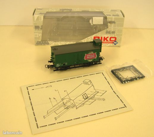 ELECTROTREN wagon couvert court STELLA ARTOIS vert 1636 NEUF • EUR 40,00