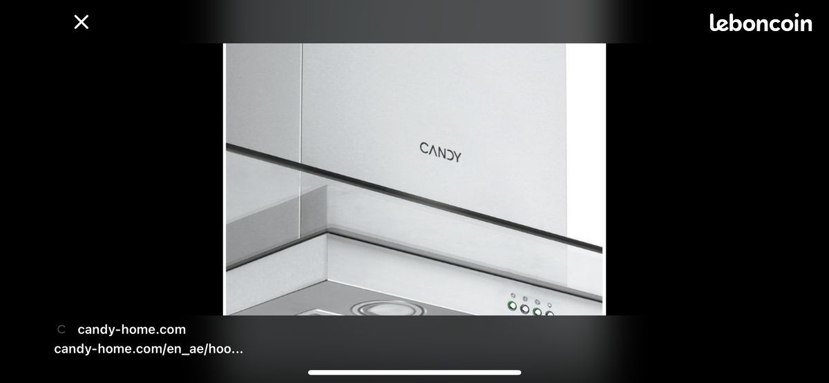 Hotte îlot suspendue Candy CVM970LX – Inox (image 2)