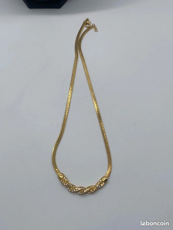 Beau collier en or jaune 18 carats maille royale - Bijoux et montres