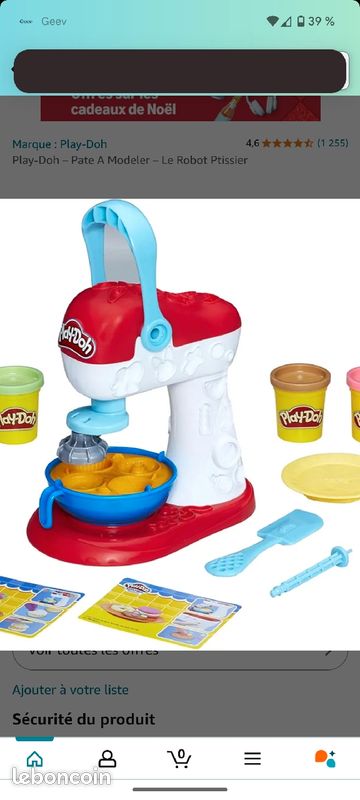 Recherche pièce du robot cuisine play doh (image 2)