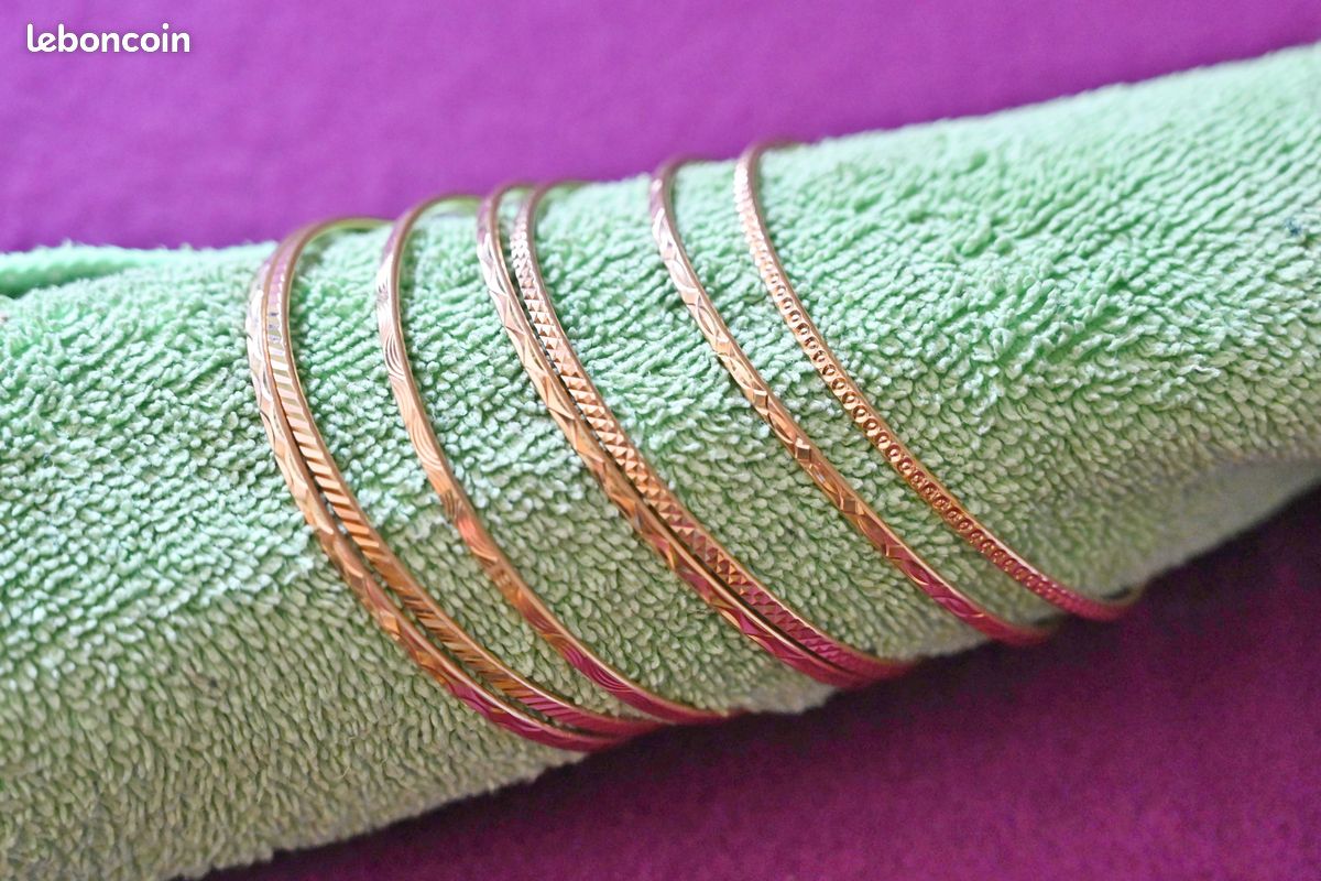 Bracelet semainier en Laiton doré (image 4)