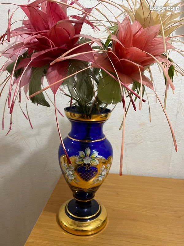 Vase Grecque décoré + fleur (image 2)