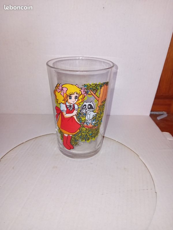 Old mustard glass, Candy, vintage 1978 Transparent - Sold