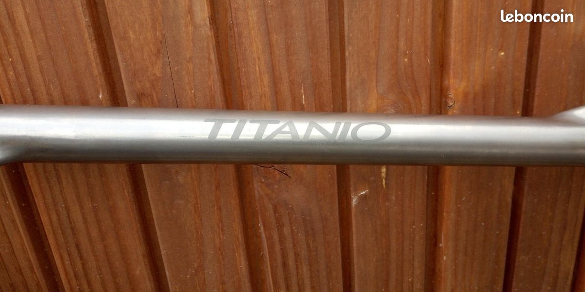 Rare cadre titane Passoni taille S en 50 fabriqué main + roues Mavic 650 (image 6)
