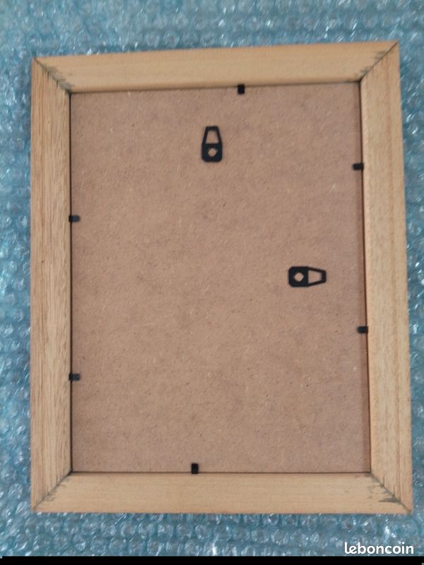 Cadre en bois noir lamé 18 x 24 cm (image 3)
