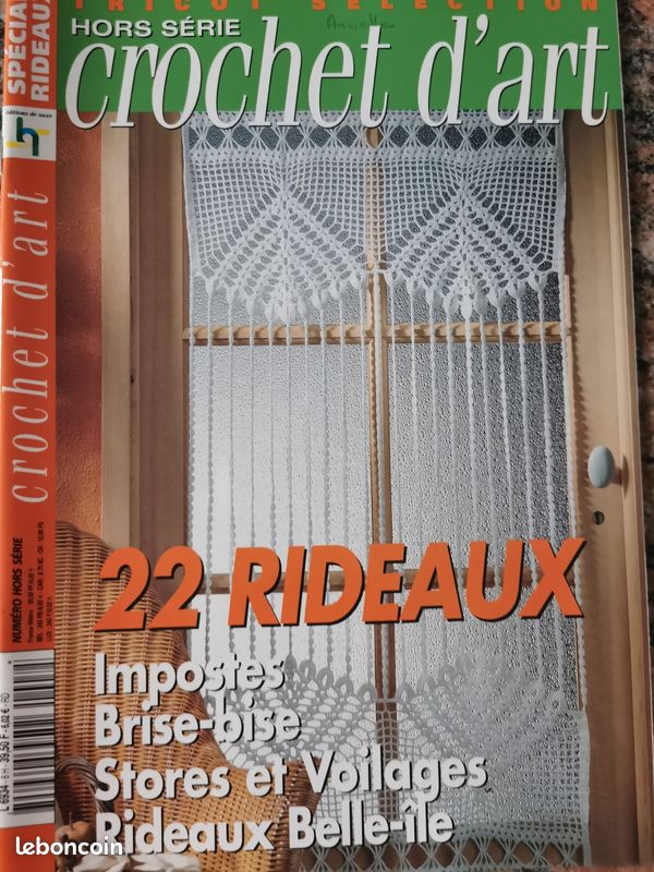 RIDEAUX AU CROCHET FILET : oiseaux dans les roseaux TUTORIEL GRATUIT