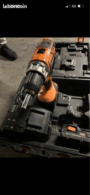 Viceuse AEG Pro Lithium 5.0 – Pièce Détachée / Manque éléments – état Neuf Sans Boîte