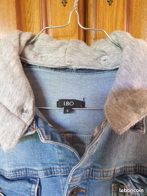 Blouson capuche jean et coton LBO Vêtements