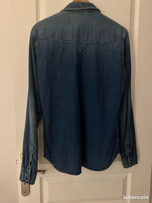 Chemise en jeans bleu The Kooples très bon état taille M (image 2)