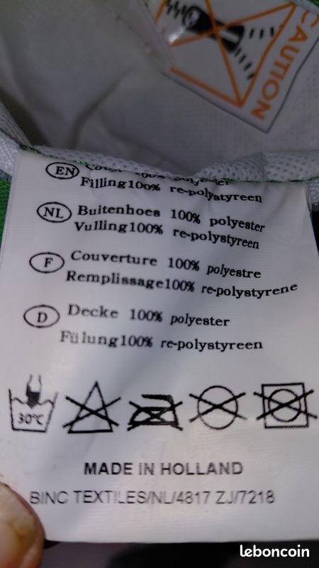 Pouf interieur ou exterieur vert (image 4)