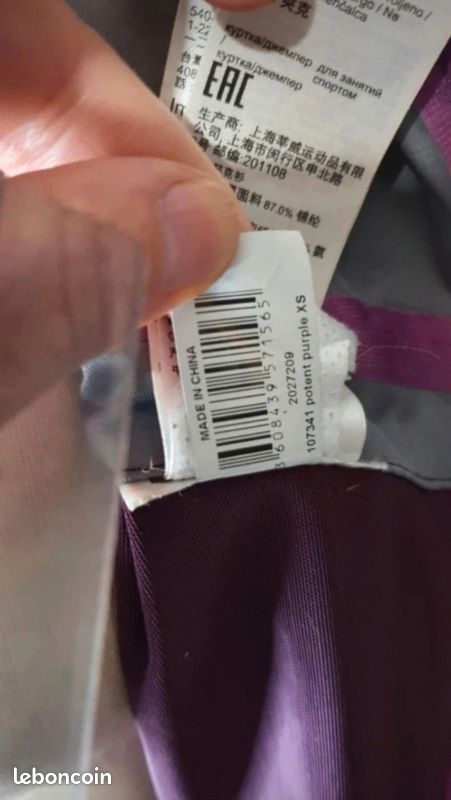 Veste randonnée imperméable 🥾 trekking 🏔️ forclaz 400 quechua MH500 décathlon femme taille 34/36 (image 8)