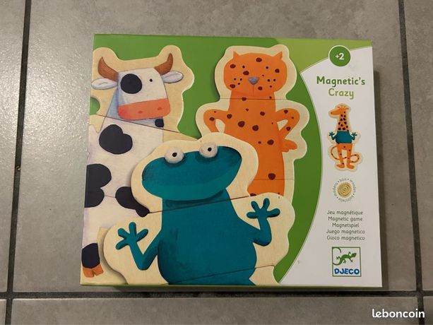 Puzzle 12 x 2 pièces - Animaux - Djeco - - jeux de société - jeux et jouets d'occasion