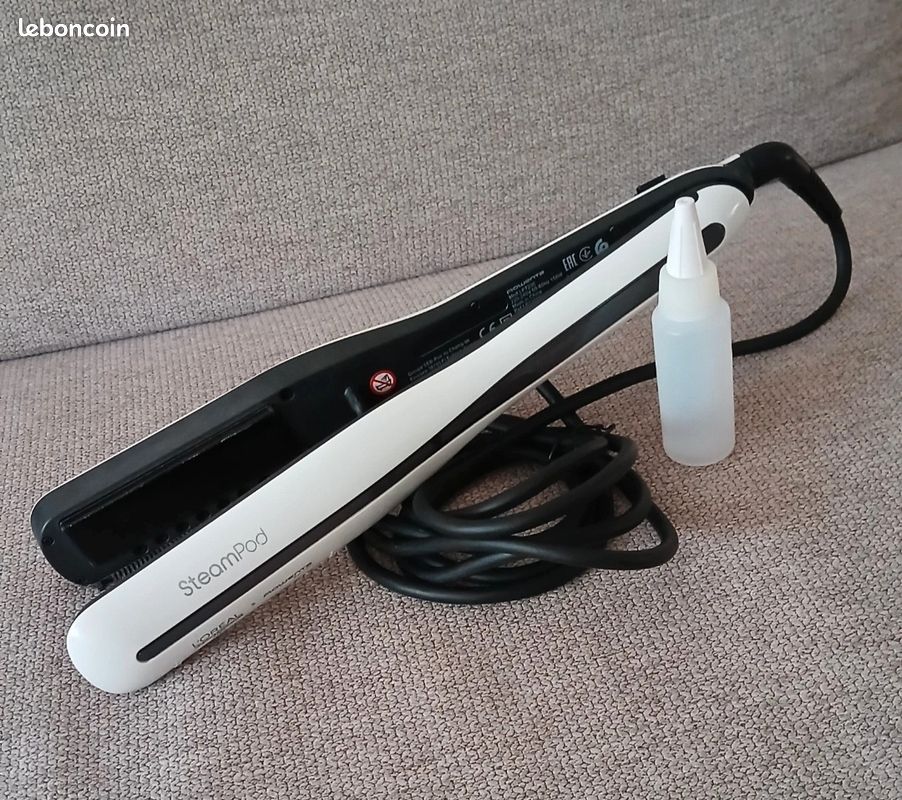 Lisseur Vapeur L'Oréal Professionnel Steampod 3.0 Fer à lisser Rowenta  Salon coloris Blanc