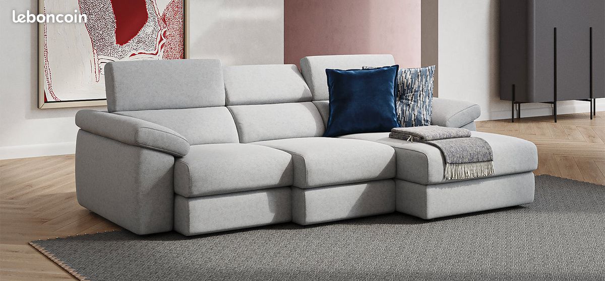 Canapé Poltronesofà Beige – Neuf, électrique, Tissu Coton/laine, 170 Cm