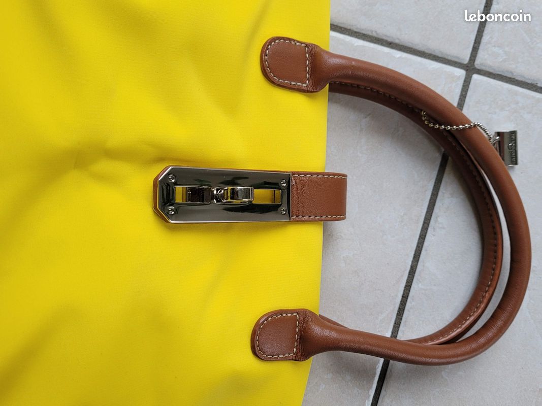 Sac à main jaune La Bagagerie (image 4)