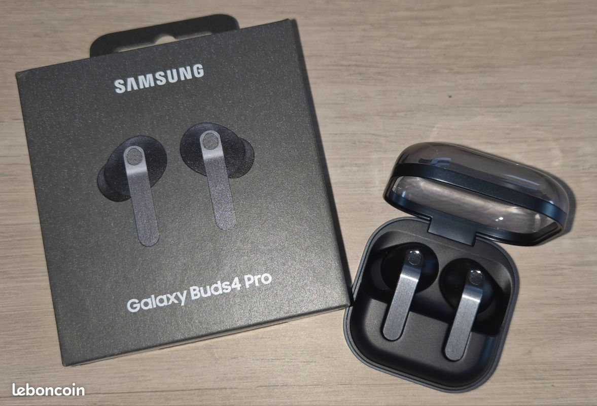 Samsung Galaxy Buds4 Pro Noir – Comme neufs – Utilisés 1 fois (image 2)