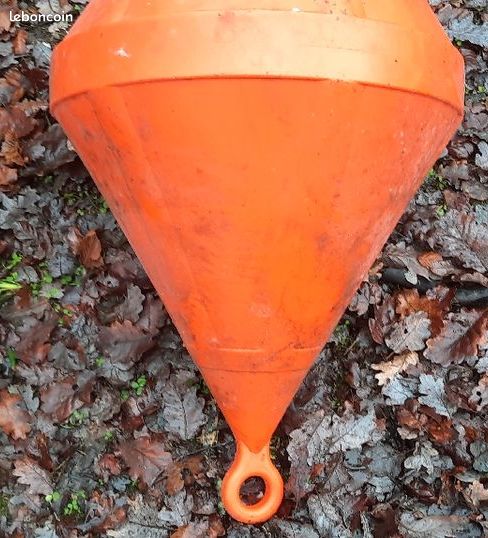 Bouée Corps-Mort Biconique Orange 75 Cm - Pour Mouillage Et Balisage Nautique