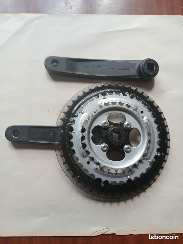 Pédalier VTT Suntour XC VIA Japon - 28/38/48 Dents - 175 Mm - Année 1989