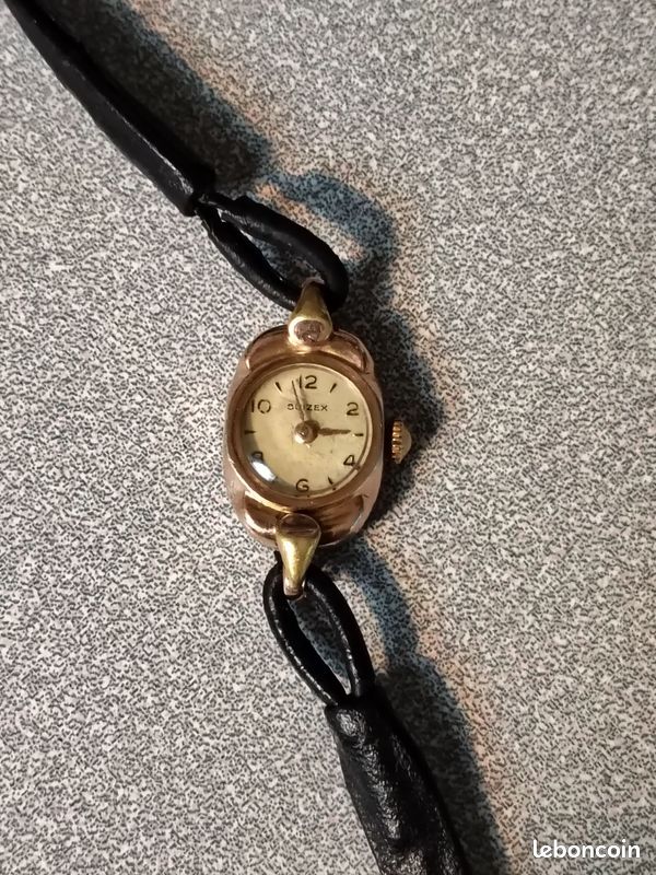 Montre De Poche Vintage Sinex Suisse - Mécanique 17 Rubis - Collier Ton Or - Occasion