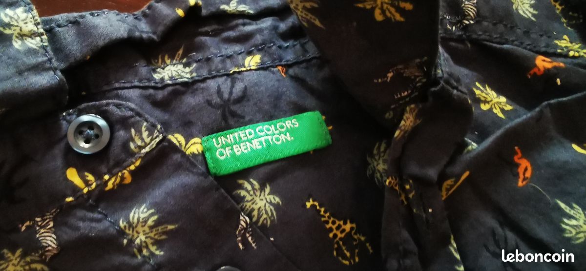 2 habit benetton : 1 chemise et 1 polo taille 2 ans garçon (image 3)