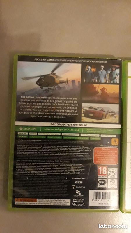 2 Jeux Xbox 360 Grand Theft Auto GTA et Demo Full Auto (image 3)