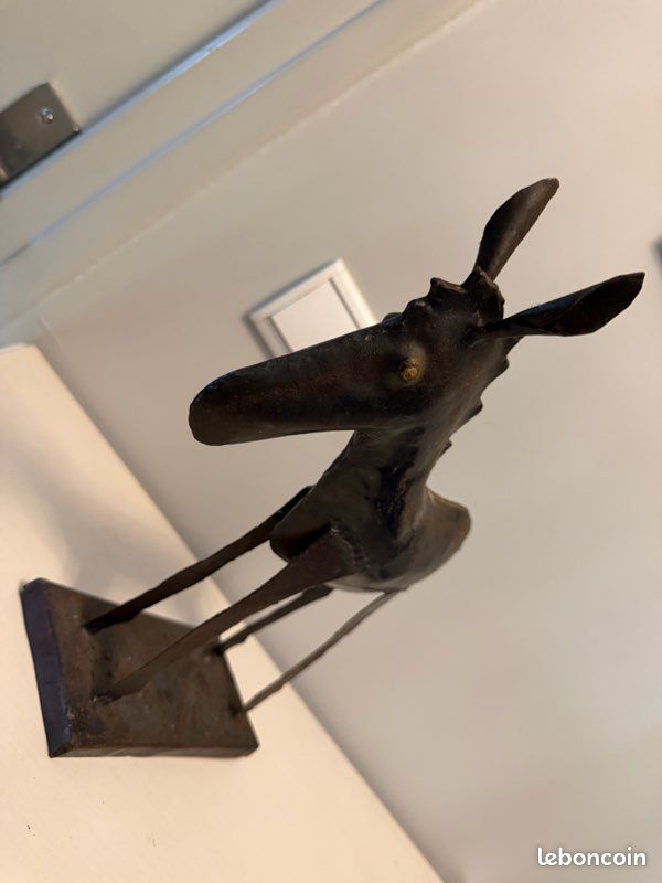 Sculpture cheval en métal décorative – style artisanal / industriel (image 4)