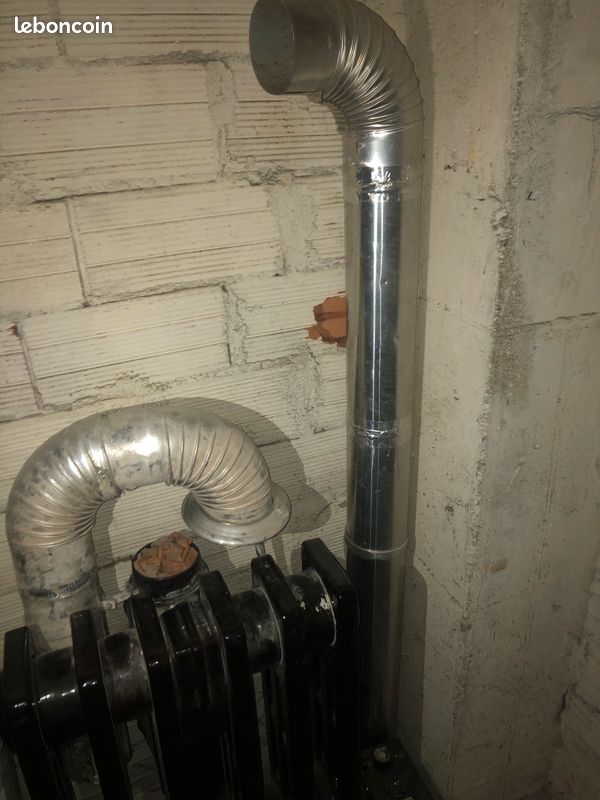 Radiateur ancien gaz Rétro en fonte émaillé RN 6, Marque Auer (image 4)
